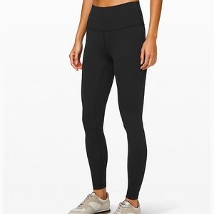 Lululemon Wunder Under high rise black leggings